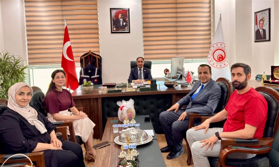 YETMİŞ BEŞİNCİ YÜZYIL MESLEKİ EĞİTİM MERKEZİ MÜDÜRÜ ÜMİT YAŞAR VE İMEP EKİBİNDEN KURUMUMUZA ZİYARET 